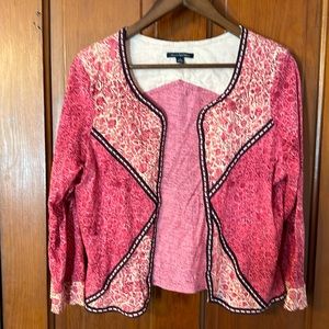 Pink and navy light jacket, size L